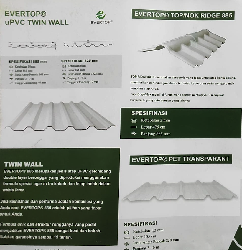 uPVC Twin Wall EVERTOP 885
