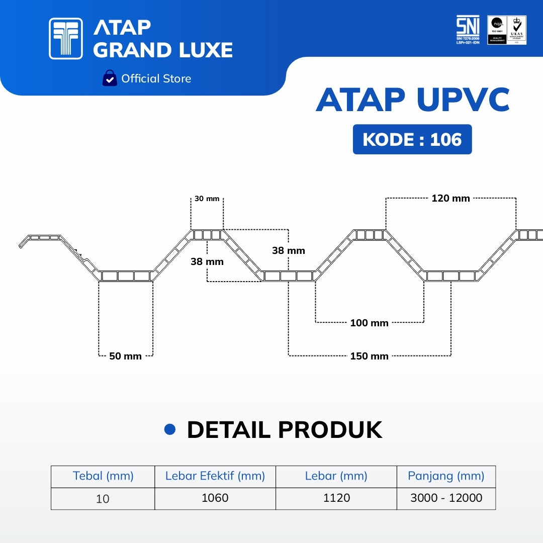 uPVC Twin Wall Grand Luxe - Bergaransi foto 4